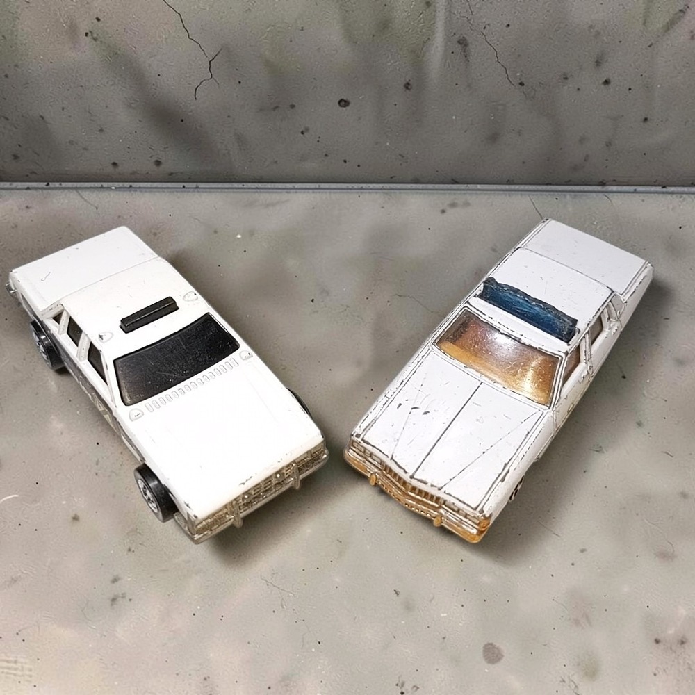 VTG ERTL Hot Wheels Police Car Lot 1/64 Dukes Hazzard Bonneville Crack Ups 80s
